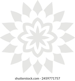 Simple side mandala design ,flower design