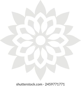 Simple side mandala design ,flower design
