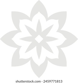 Simple side mandala design ,flower design