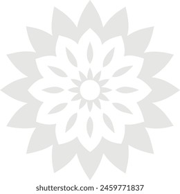 Simple side mandala design ,flower design