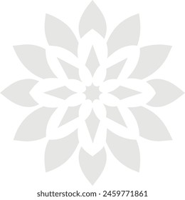 Simple side mandala design ,flower design