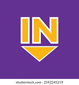 Simple sign in and arrow direction symbols