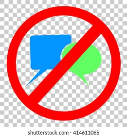 simple sign, keep silent at transparent effect background
