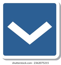 Simple sign sticker single item illustration Safety zone