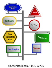 simple sign for street
