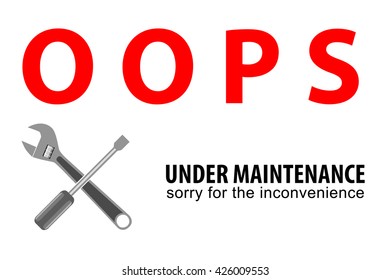 simple Sign, Under Maintenance
