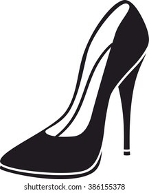 a simple sign of woman shoes