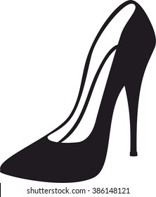 a simple sign of woman shoes black classic