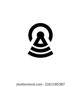 simple signal and key aicon logo