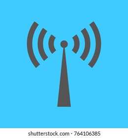 Simple Signal Tower Symbol Vector Graphic Illustration Design