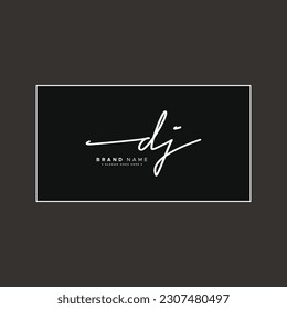 Simple Signature Logo for Alphabet DJ - Handwritten Signature for Photography and Fashion Business