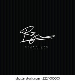 Simple Signature Logo for Alphabet RZ - Handwritten Signature for Photography and Fashion Business