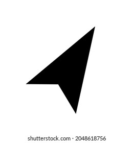 einfaches Wegweiser-Symbol, schwarzes Wegweiser-Logo, einfache Vektorgrafik einzeln