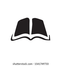 Simple silhouette book vector illustration