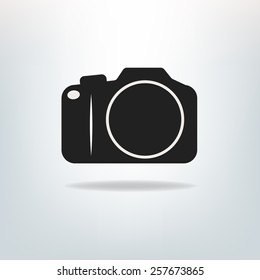 Simple silhouette camera icon