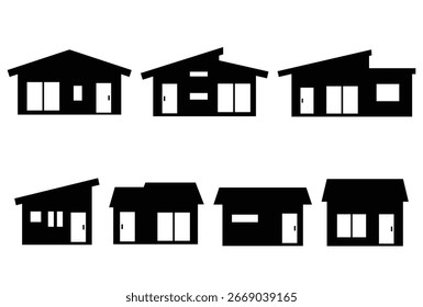 Simple silhouette of a house