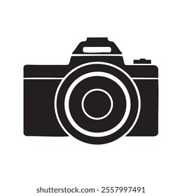 Simple Silhouette of a Modern DSLR Camera