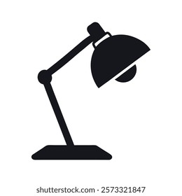 Simple Silhouette of a Modern Table Lamp