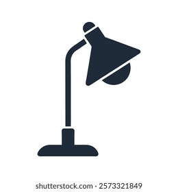 Simple Silhouette of a Modern Table Lamp