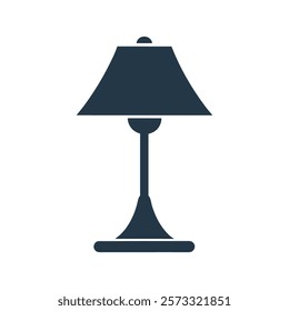 Simple Silhouette of a Modern Table Lamp