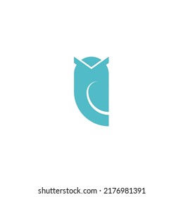 silueta simple de un logotipo de búho