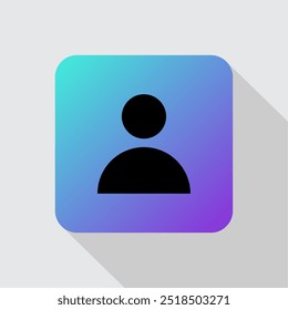Icono de persona de silueta simple para perfil propio