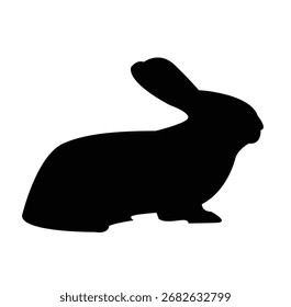 Einfache Silhouette eines Kaninchens