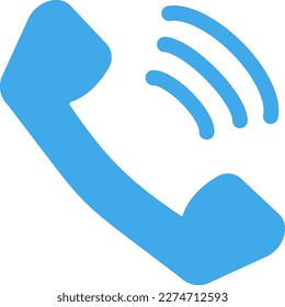 Una simple silueta de un receptor de teléfono sonoro