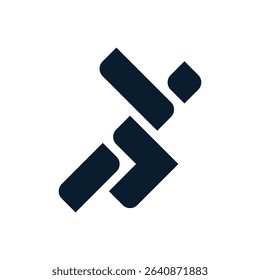 simple silhouette of running person logo vector
