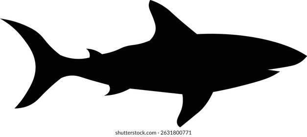 Simple Silhouette of a Shark
