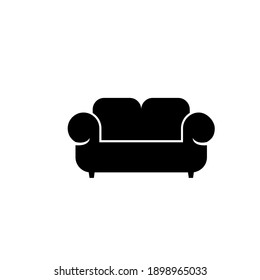 einfaches Sofa für Silhouette, Vektorgrafik-Design