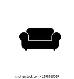 einfaches Sofa für Silhouette, Vektorgrafik-Design