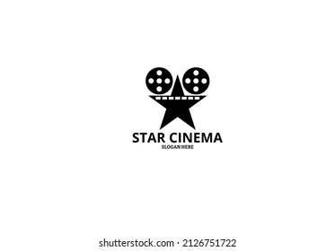 SIMPLE silhouette star cinema logo