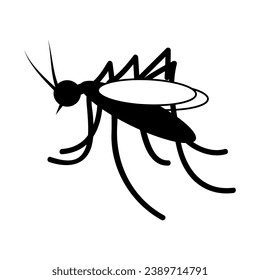 simple silhouette vector small wolbachia mosquito
