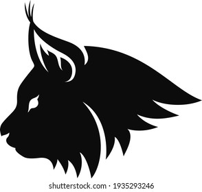 Silueta simple de gato salvaje (Lynx)