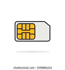 simple sim card design icons  for your web site design, logo, app, UI, vector illustration