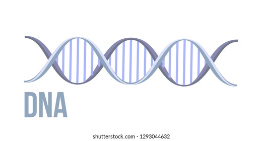  Simple simbol DNA structure vector background. Molecular structure. Flat 2D 