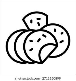 Ein einfaches einzelnes chinesisches chong Sie bing Symbol für Design-Element oder Färbung Buch Element