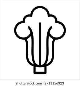 Um simples ícone de choi de pak chinês único para elemento de design ou elemento de livro de colorir