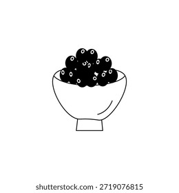 Simples ícone único de Blueberry 