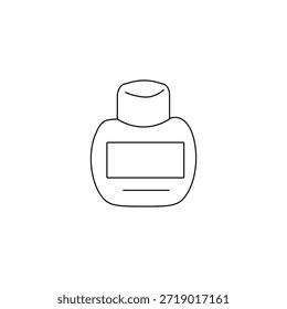 Icono simple de crema de manos