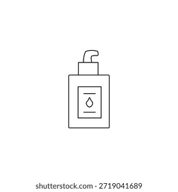 Sencillo icono único de suero de la cara