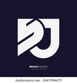 Simple Sj or Js monogram logo for professional stock market brand and financial identity use.