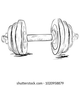 Simple Sketch of dumbbell