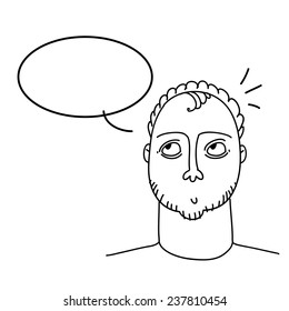 Simple sketch, good guy thought