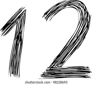 simple sketch of numbers