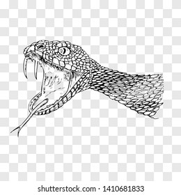 simple sketch of viper snake