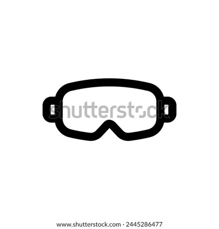 Simple Ski Goggles line icon