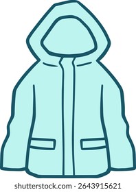 Einfache Ski- und Snowboardjacke Illustration