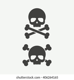 Simple Skull And Crossbones Icon